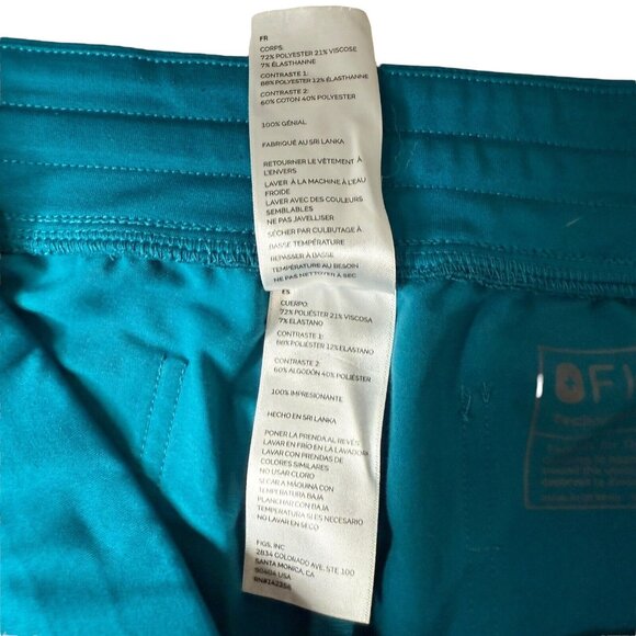 Figs Women's High Waisted Zamora Jogger Scrub Pants Pacific Blue PO:2134 Size M - Picture 4 of 10